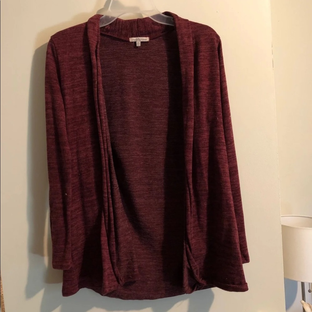 Maroon cardigan